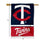 WinCraft Minnesota Twins Double Sided House Banner Flag - Sports Collectibles, Sports Memorabilia, Sports Fan Shop, Sports Gifts