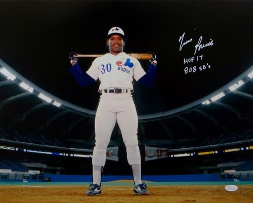 Tim Raines Autographed Expos 16x20 On Field w/Inscriptions Photo- JSA W Auth - Sports Collectibles, Sports Memorabilia, Sports Fan Shop, Sports Gifts