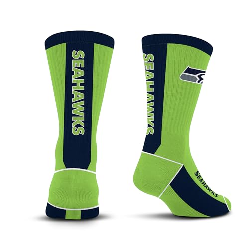 For Bare Feet NFL SEATTLE SEAHAWKS MVP Crew Sock Team Color Youth - Sports Gifts, Sports Memorabilia, Sports Collectibles, Fan Shop
