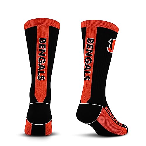 For Bare Feet NFL CINCINNATI BENGALS MVP Crew Sock Team Color Large - Sports Gifts, Sports Memorabilia, Sports Collectibles, Fan Shop