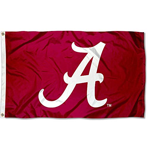 College Flags & Banners Co. University of Alabama Polyester and USA Flag 3x5 Set - Sports Collectibles, Sports Memorabilia, Sports Fan Shop, Sports Gifts