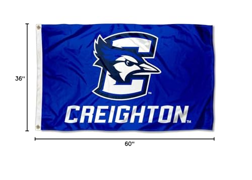 College Flags & Banners Co. Creighton Bluejays Blue and USA 3x5 Flag Set - Sports Collectibles, Sports Memorabilia, Sports Fan Shop, Sports Gifts