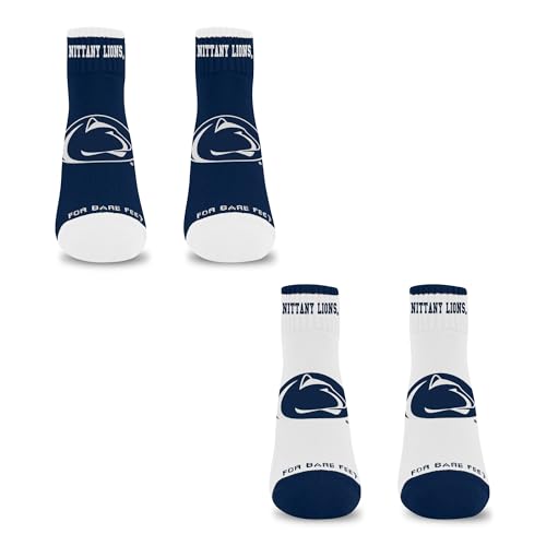 For Bare Feet NCAA PENN STATE NITTANY LIONS Front and Center 2 Pack Team Colors Large - Sports Gifts, Sports Memorabilia, Sports Collectibles, Fan Shop