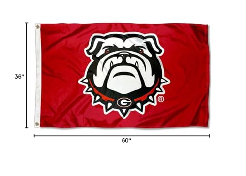 College Flags & Banners Co. Georgia Bulldogs Red Dawgs and USA 3x5 Flag Set - Sports Collectibles, Sports Memorabilia, Sports Fan Shop, Sports Gifts