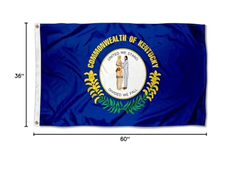 Sports Flags Pennants Company State of Kentucky Flag 3x5 Foot Banner - Sports Collectibles, Sports Memorabilia, Sports Fan Shop, Sports Gifts