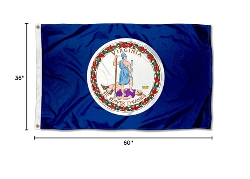 Sports Flags Pennants Company State of Virginia Flag 3x5 Foot Banner - Sports Collectibles, Sports Memorabilia, Sports Fan Shop, Sports Gifts