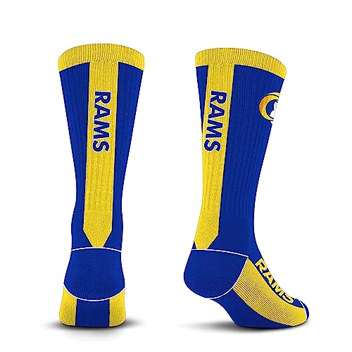 For Bare Feet NFL LOS ANGELES RAMS MVP Crew Sock Team Color Large - Sports Gifts, Sports Memorabilia, Sports Collectibles, Fan Shop