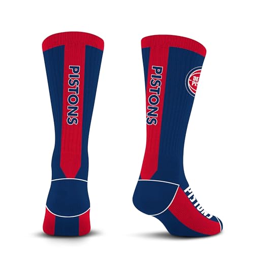 For Bare Feet NBA DETROIT PISTONS MVP Crew Sock Team Color Large - Sports Gifts, Sports Memorabilia, Sports Collectibles, Fan Shop