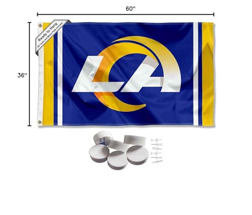 Los Angeles Rams LA Logo Banner and Tapestry Wall Tack Pads - Sports Collectibles, Sports Memorabilia, Sports Fan Shop, Sports Gifts