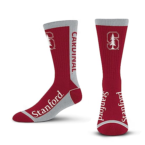 For Bare Feet NCAA STANFORD CARDINAL MVP Crew Sock Team Color Large - Sports Gifts, Sports Memorabilia, Sports Collectibles, Fan Shop