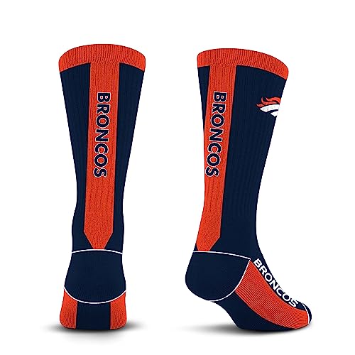 For Bare Feet NFL DENVER BRONCOS MVP Crew Sock Team Color Large - Sports Gifts, Sports Memorabilia, Sports Collectibles, Fan Shop