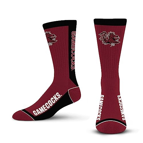 For Bare Feet NCAA SOUTH CAROLINA GAMECOCKS MVP Crew Sock Team Color Large - Sports Gifts, Sports Memorabilia, Sports Collectibles, Fan Shop