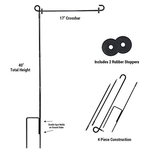 College Flags & Banners Co. Drexel Dragons Garden Flag and Flag Stand Pole Holder Set - Sports Collectibles, Sports Memorabilia, Sports Fan Shop, Sports Gifts