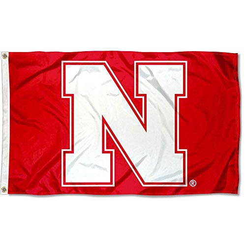 College Flags & Banners Co. Nebraska Cornhuskers N Logo and USA Flag 3x5 Set - Sports Collectibles, Sports Memorabilia, Sports Fan Shop, Sports Gifts