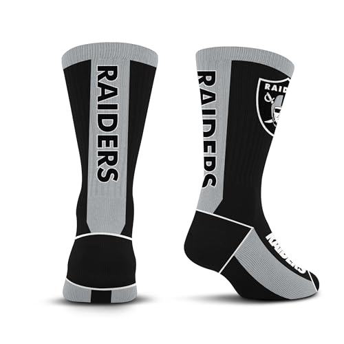 For Bare Feet NFL LAS VEGAS RAIDERS MVP Crew Sock Team Color Youth - Sports Gifts, Sports Memorabilia, Sports Collectibles, Fan Shop