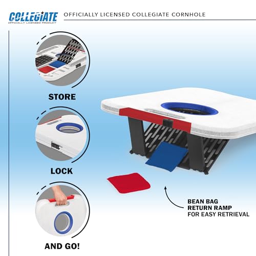 Wild Sports NCAA Texas Tech Red Raiders Pro Football All-Weather Cornhole Set - Travel Bean Bag Toss Set Includes 8 Bean Bags - Sports Collectibles, Sports Memorabilia, Sports Fan Shop, Sports Gifts