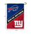 WinCraft House Divided Bills and Giants Double Sided Garden Flag - Sports Collectibles, Sports Memorabilia, Sports Fan Shop, Sports Gifts