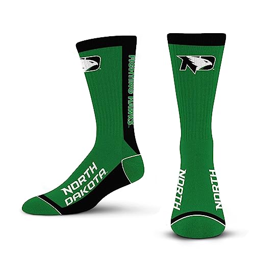 For Bare Feet NCAA NORTH DAKOTA FIGHTING HAWKS MVP Crew Sock Team Color Large - Sports Gifts, Sports Memorabilia, Sports Collectibles, Fan Shop