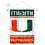 College Flags & Banners Co. Hurricanes Window Wall Banner Hanging Flag with Suction Cup - Sports Collectibles, Sports Memorabilia, Sports Fan Shop, Sports Gifts