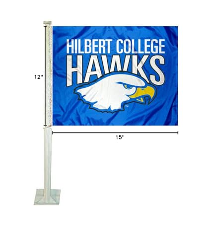 Hilbert College Hawks Car Flag - Sports Collectibles, Sports Memorabilia, Sports Fan Shop, Sports Gifts