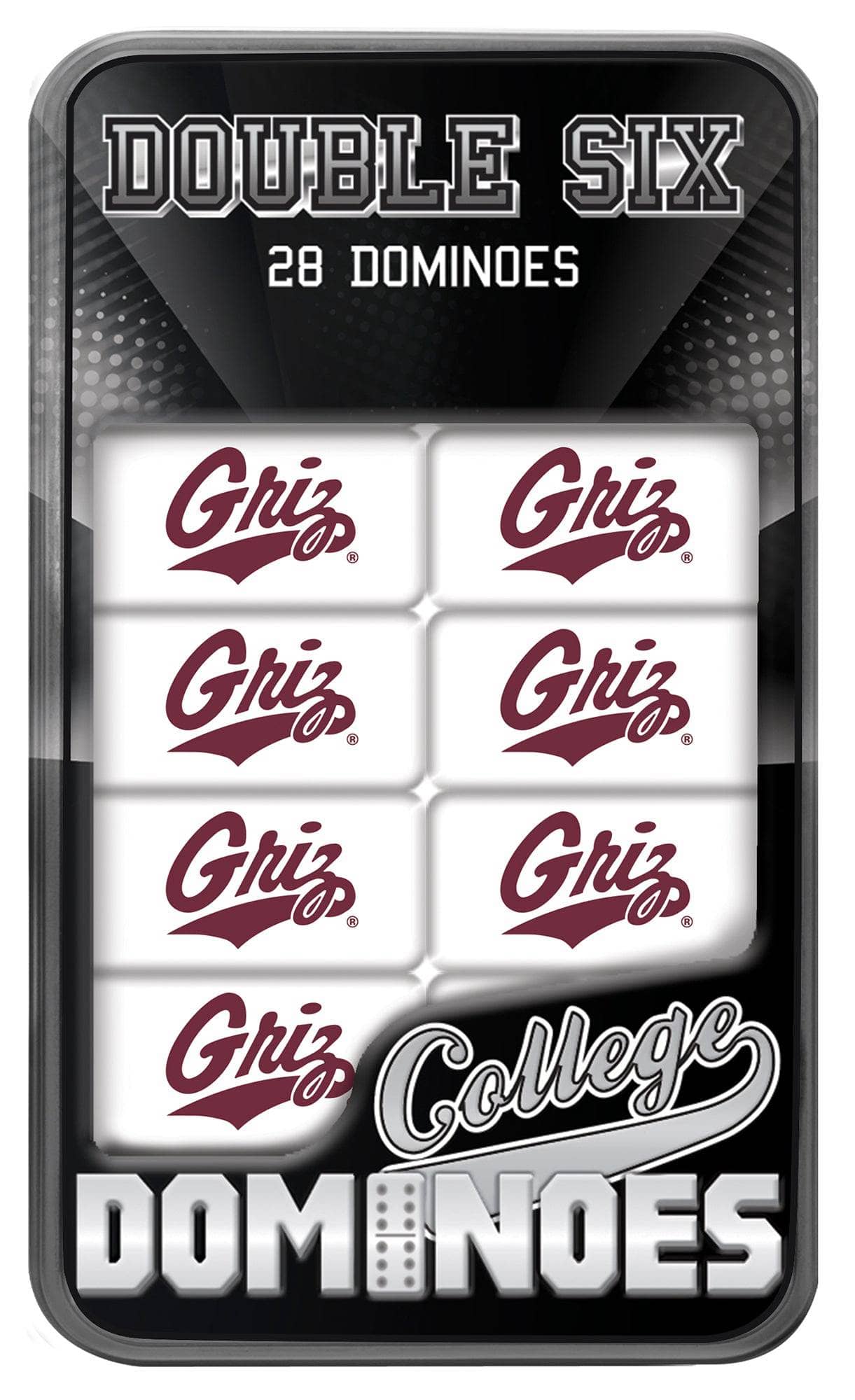 Montana Grizzlies Dominoes Set - Sports Gifts, Sports Memorabilia, Sports Collectibles, Fan Shop