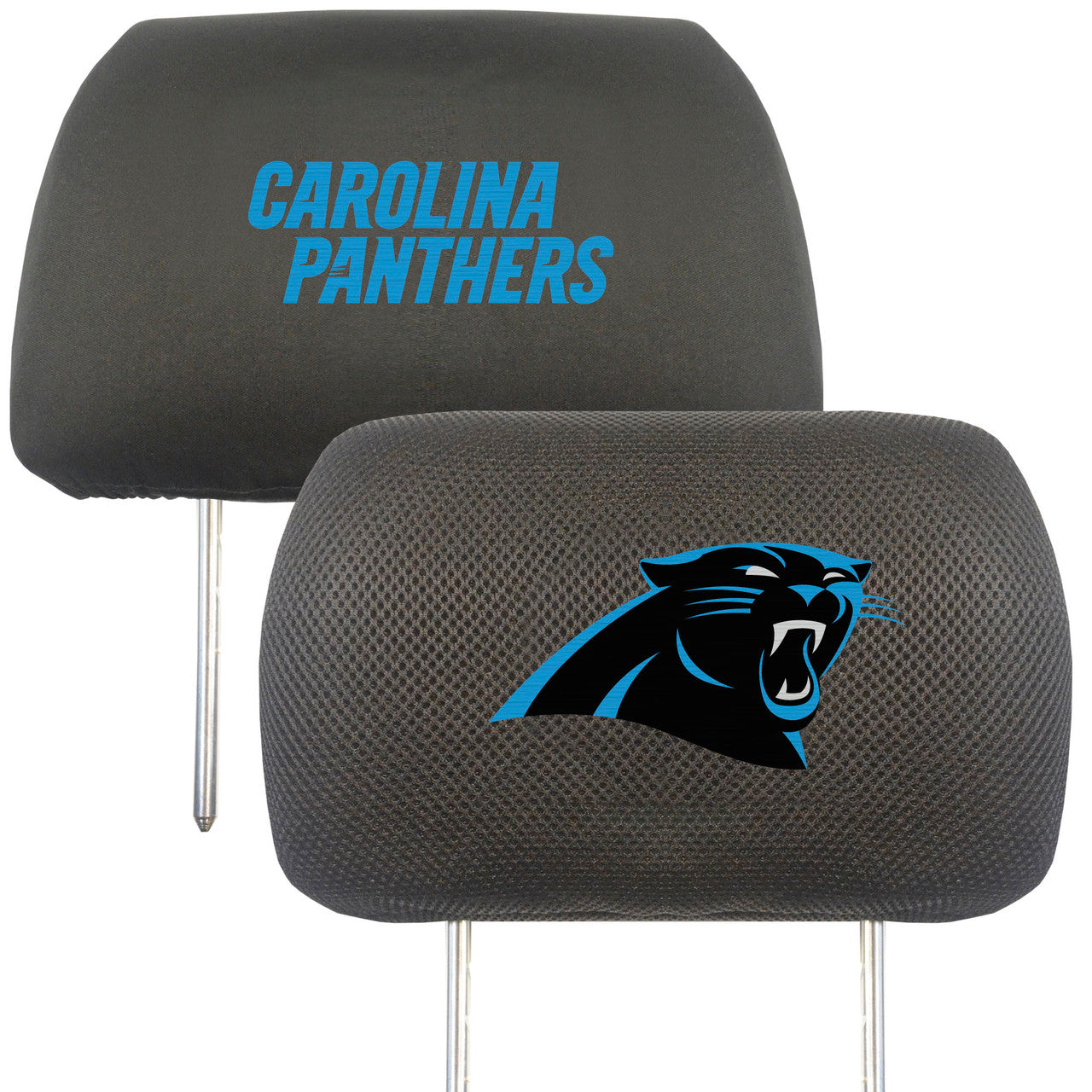 Carolina Panthers Headrest Covers FanMats - Sports Collectibles, Sports Memorabilia, Sports Fan Shop, Sports Gifts