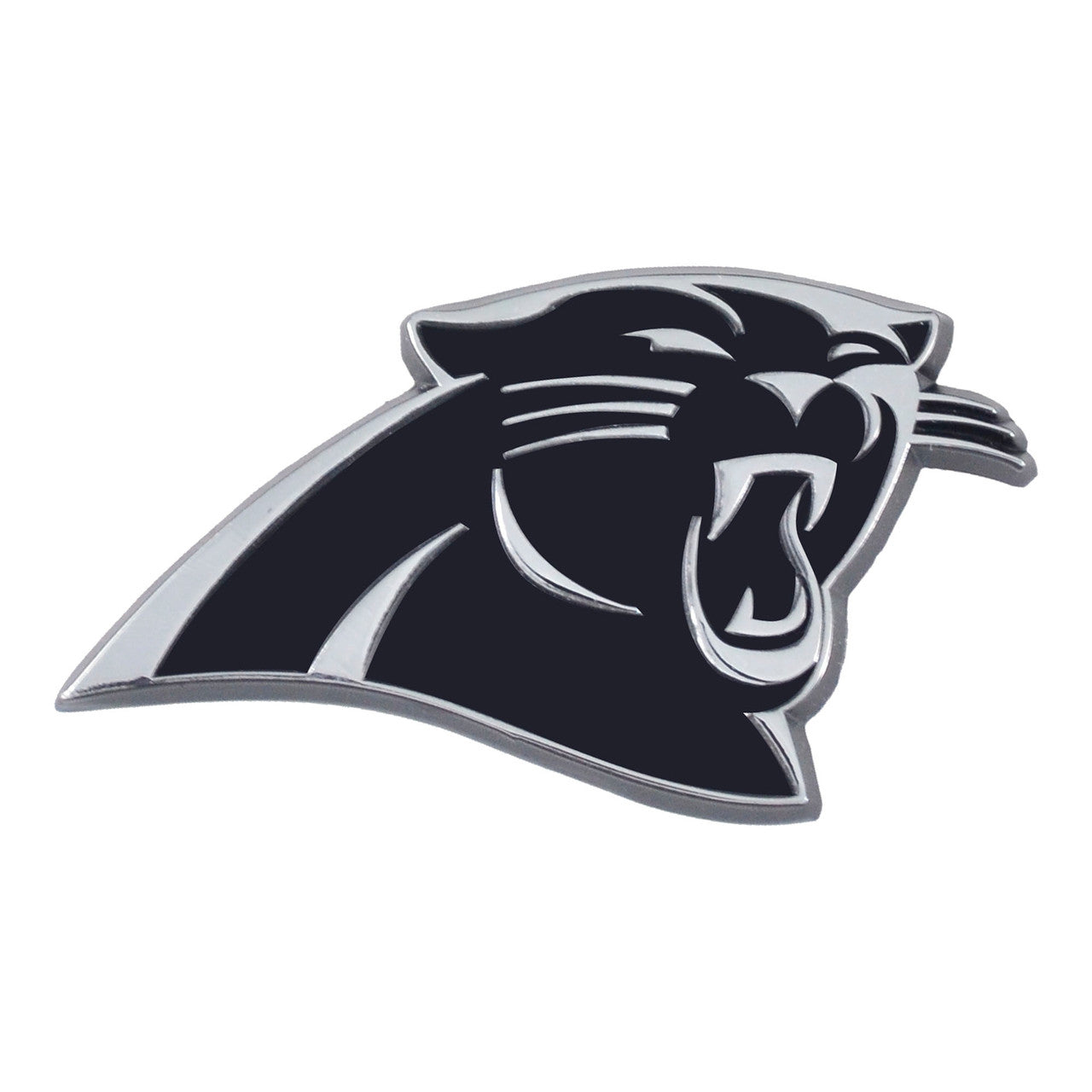 Carolina Panthers Auto Emblem Premium Metal Chrome - Sports Collectibles, Sports Memorabilia, Sports Fan Shop, Sports Gifts