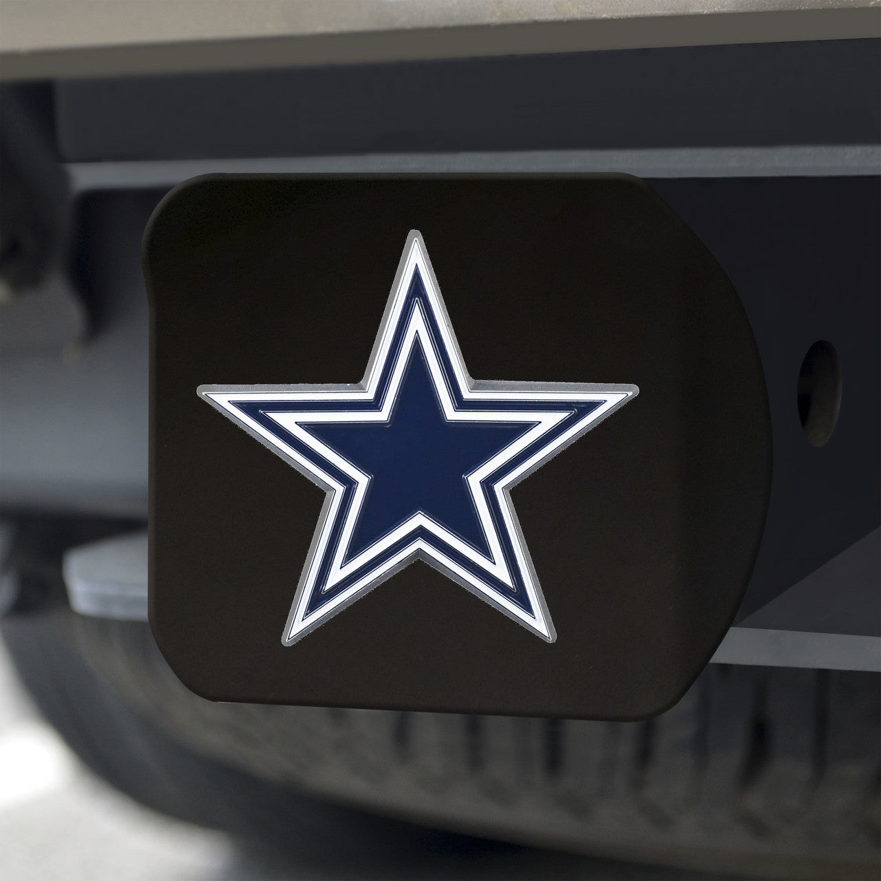 Dallas Cowboys Hitch Cover Color Emblem on Black - Sports Collectibles, Sports Memorabilia, Sports Fan Shop, Sports Gifts