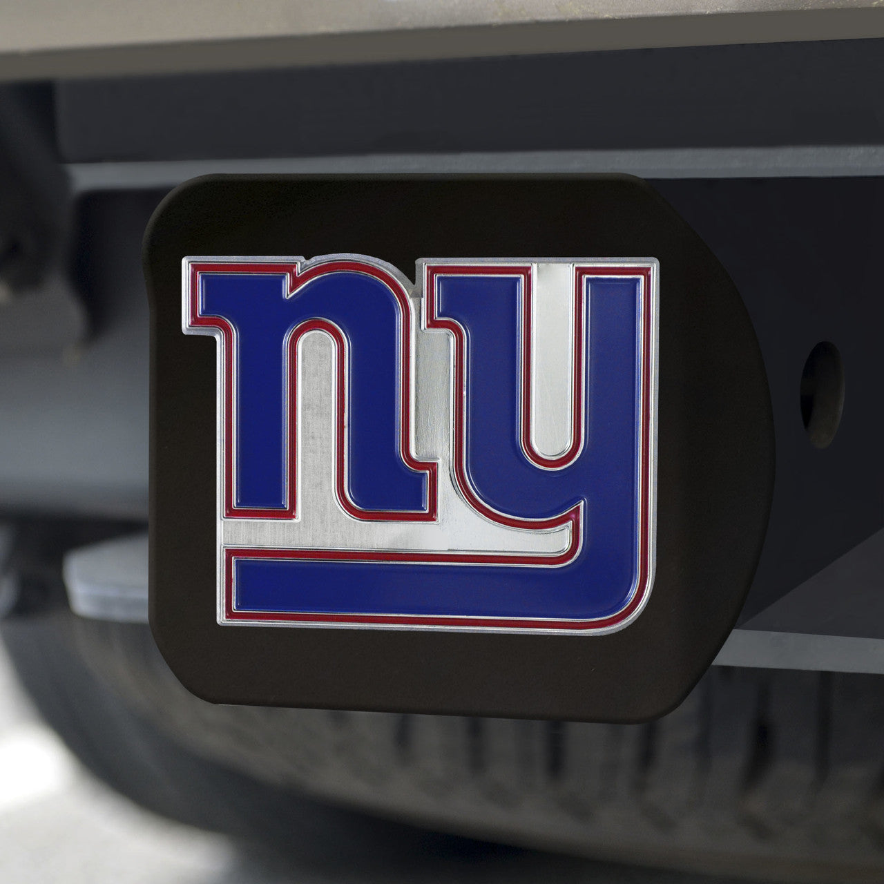 New York Giants Hitch Cover Color Emblem on Black - Sports Collectibles, Sports Memorabilia, Sports Fan Shop, Sports Gifts