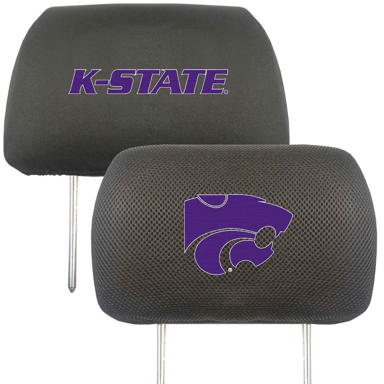 Kansas State Wildcats Headrest Covers FanMats - Sports Collectibles, Sports Memorabilia, Sports Fan Shop, Sports Gifts