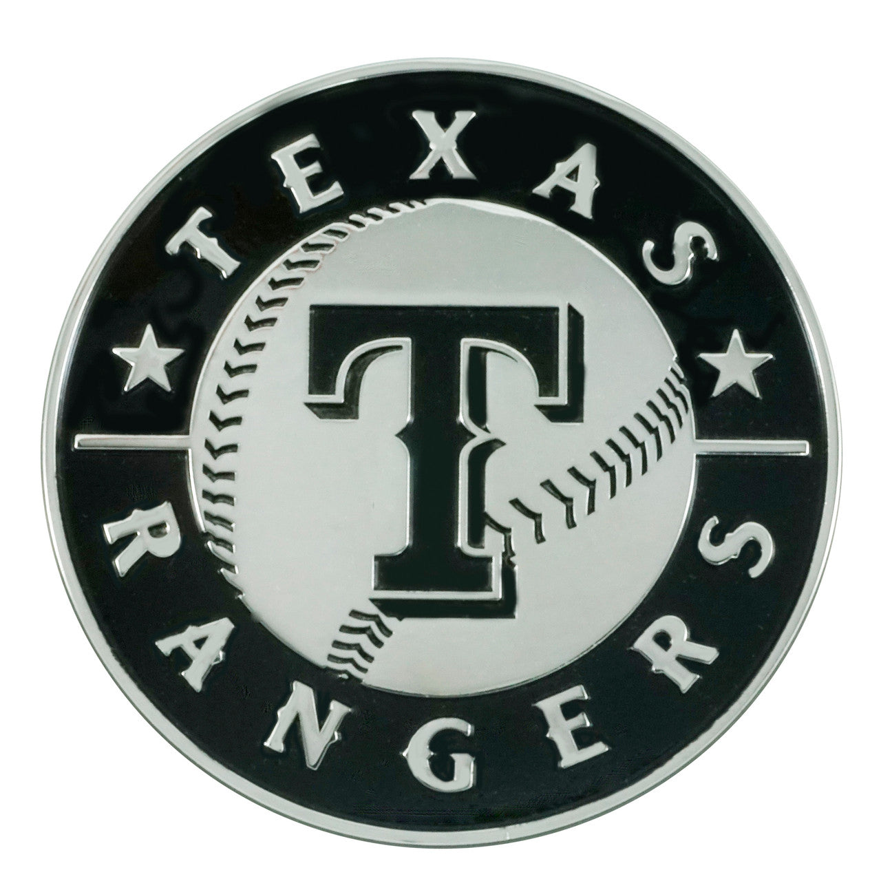 Texas Rangers Auto Emblem Premium Metal Chrome Special Order - Sports Collectibles, Sports Memorabilia, Sports Fan Shop, Sports Gifts