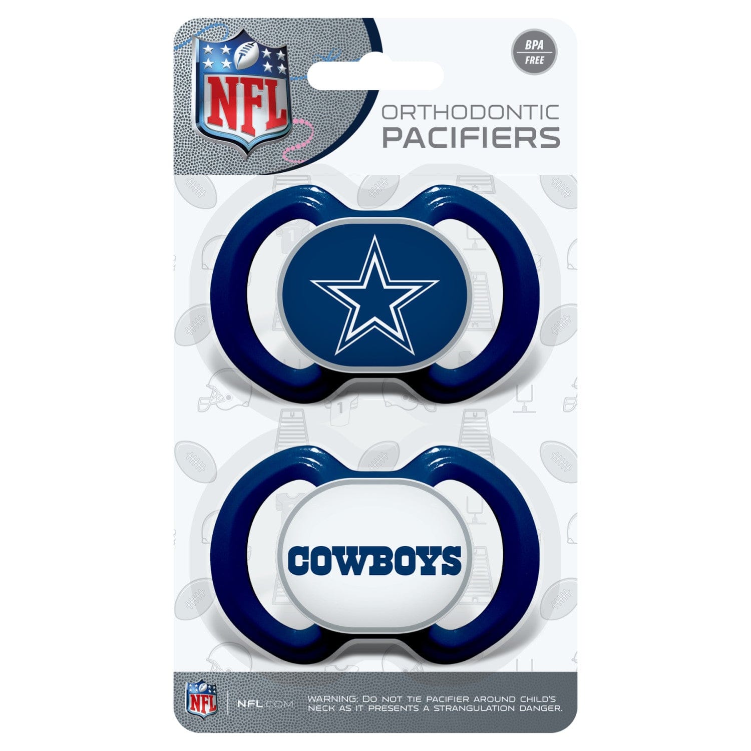 Dallas Cowboys Pacifier 2-Pack for Little Fans - Sports Gifts, Sports Memorabilia, Sports Collectibles, Fan Shop