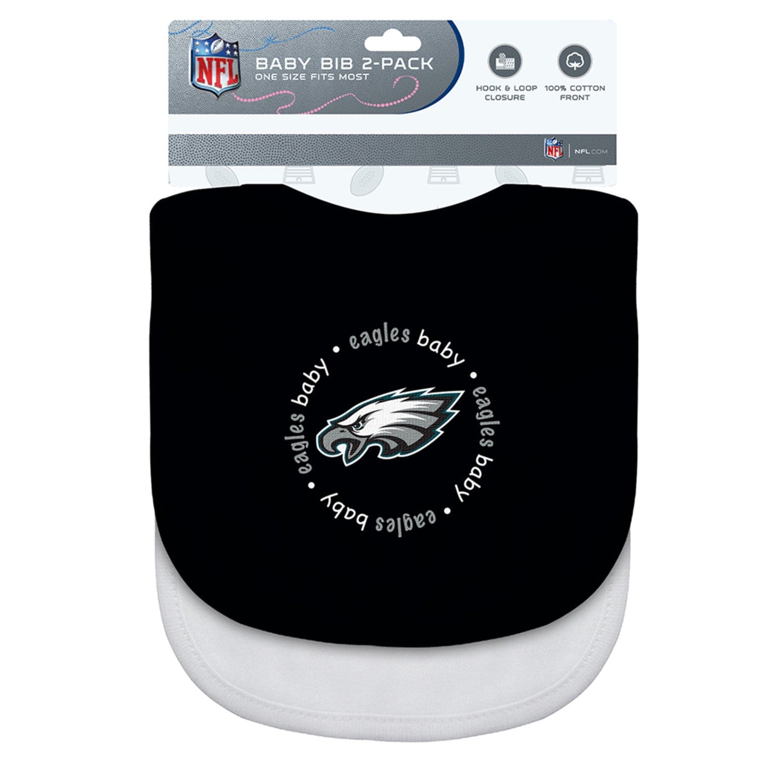 Philadelphia Eagles Baby Bibs 2-Pack - Perfect for Little Fans
