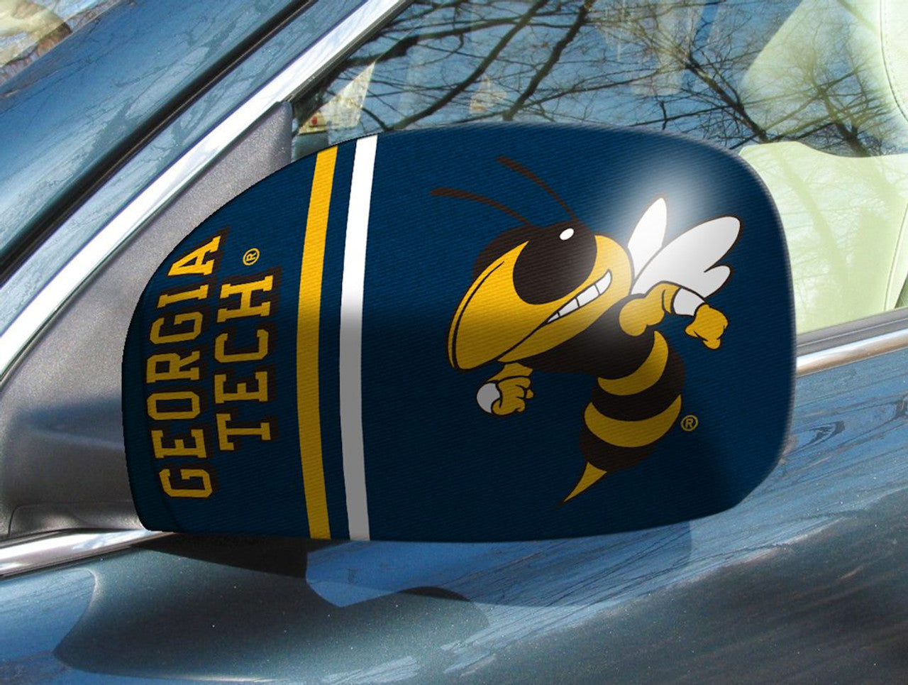 Georgia Tech Yellow Jackets Mirror Cover Small CO - Sports Collectibles, Sports Memorabilia, Sports Fan Shop, Sports Gifts