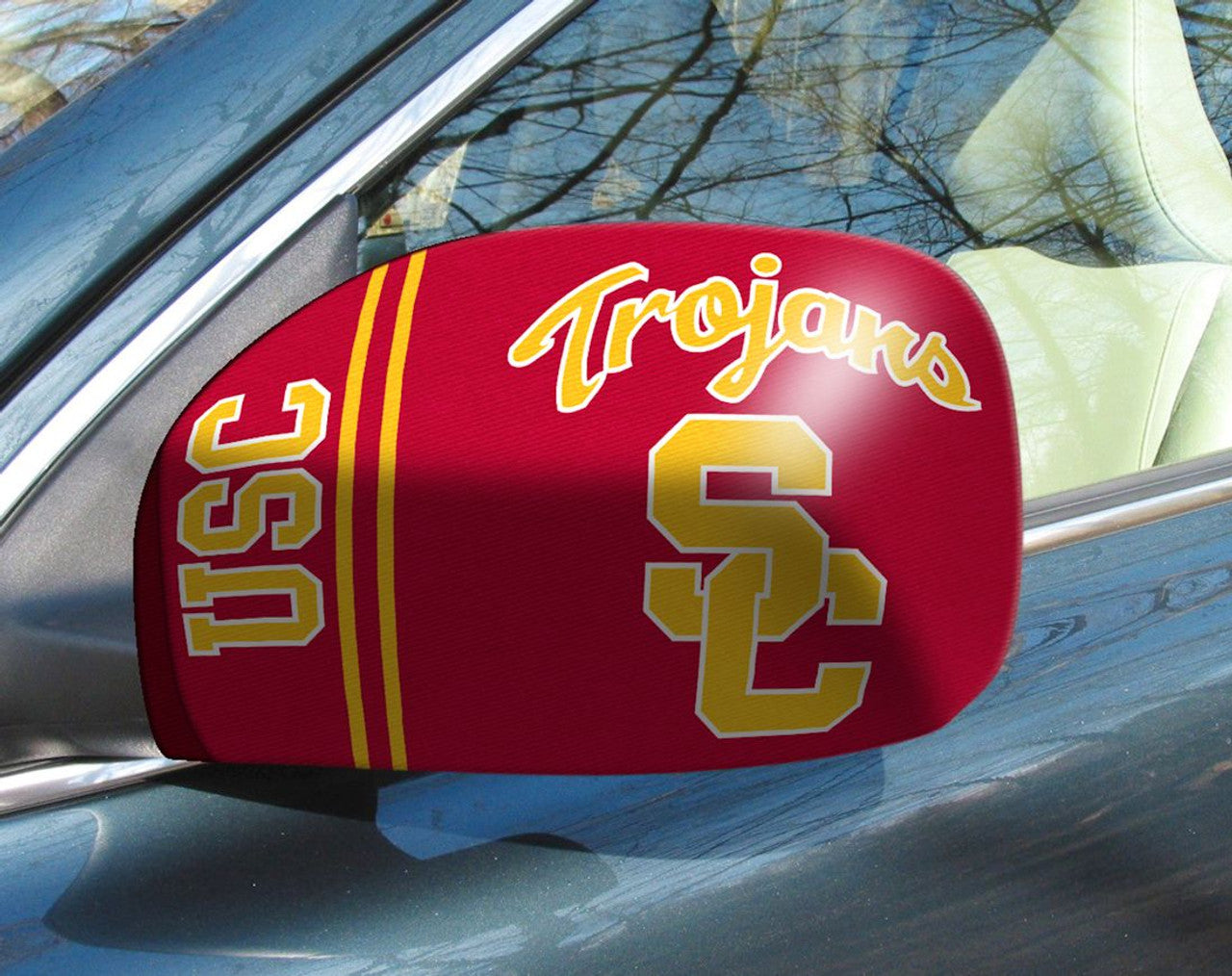 USC Trojans Mirror Cover Small CO - Sports Collectibles, Sports Memorabilia, Sports Fan Shop, Sports Gifts