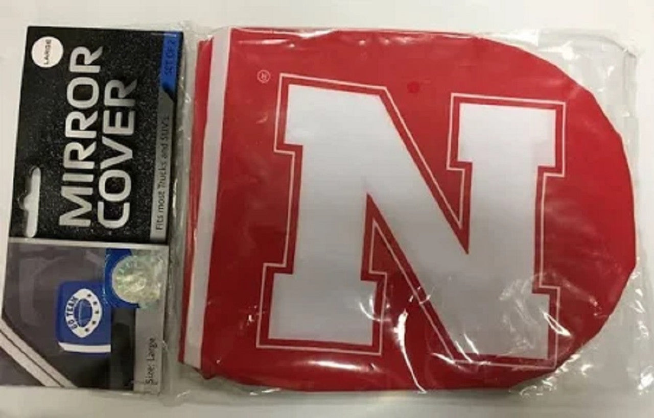 Nebraska Cornhuskers Mirror Cover Large CO - Sports Collectibles, Sports Memorabilia, Sports Fan Shop, Sports Gifts