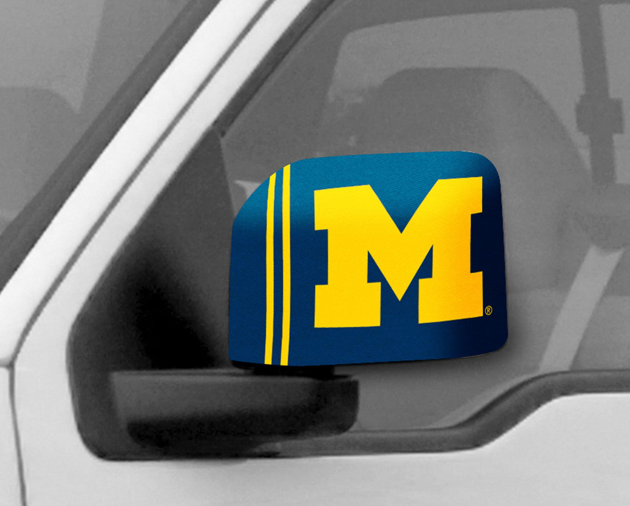 Michigan Wolverines Mirror Cover Large CO - Sports Collectibles, Sports Memorabilia, Sports Fan Shop, Sports Gifts
