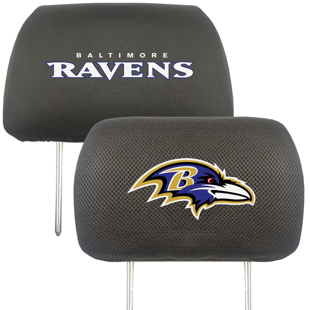Baltimore Ravens Headrest Covers FanMats - Sports Collectibles, Sports Memorabilia, Sports Fan Shop, Sports Gifts