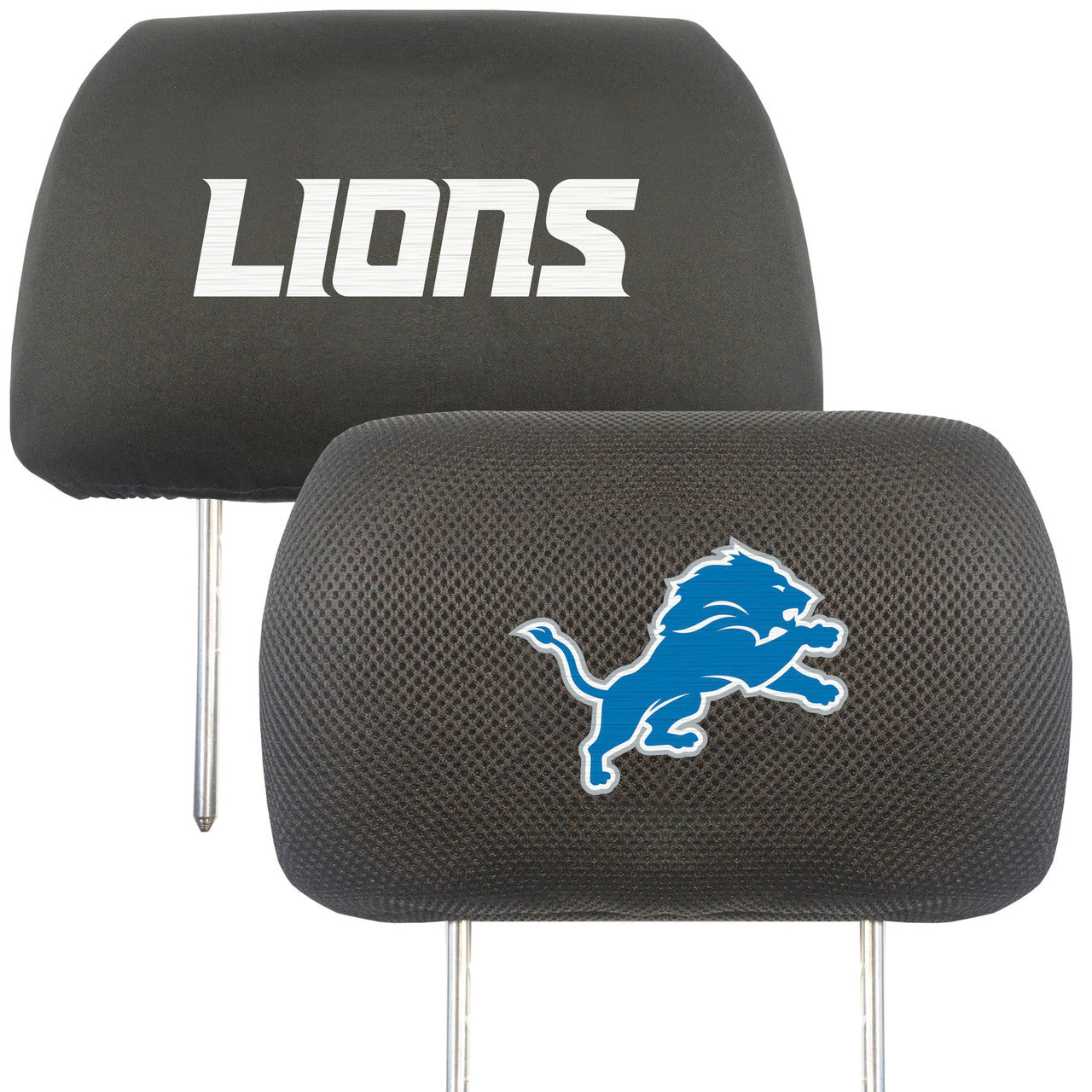 Detroit Lions Headrest Covers FanMats - Sports Collectibles, Sports Memorabilia, Sports Fan Shop, Sports Gifts