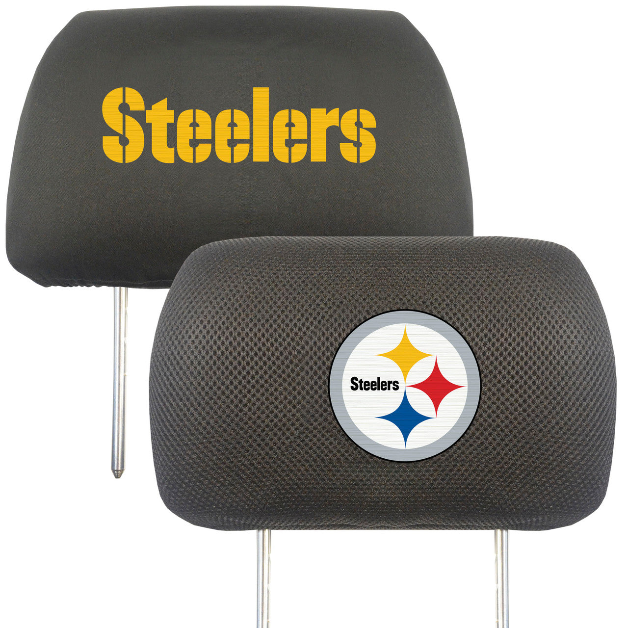 Pittsburgh Steelers Headrest Covers FanMats - Sports Collectibles, Sports Memorabilia, Sports Fan Shop, Sports Gifts