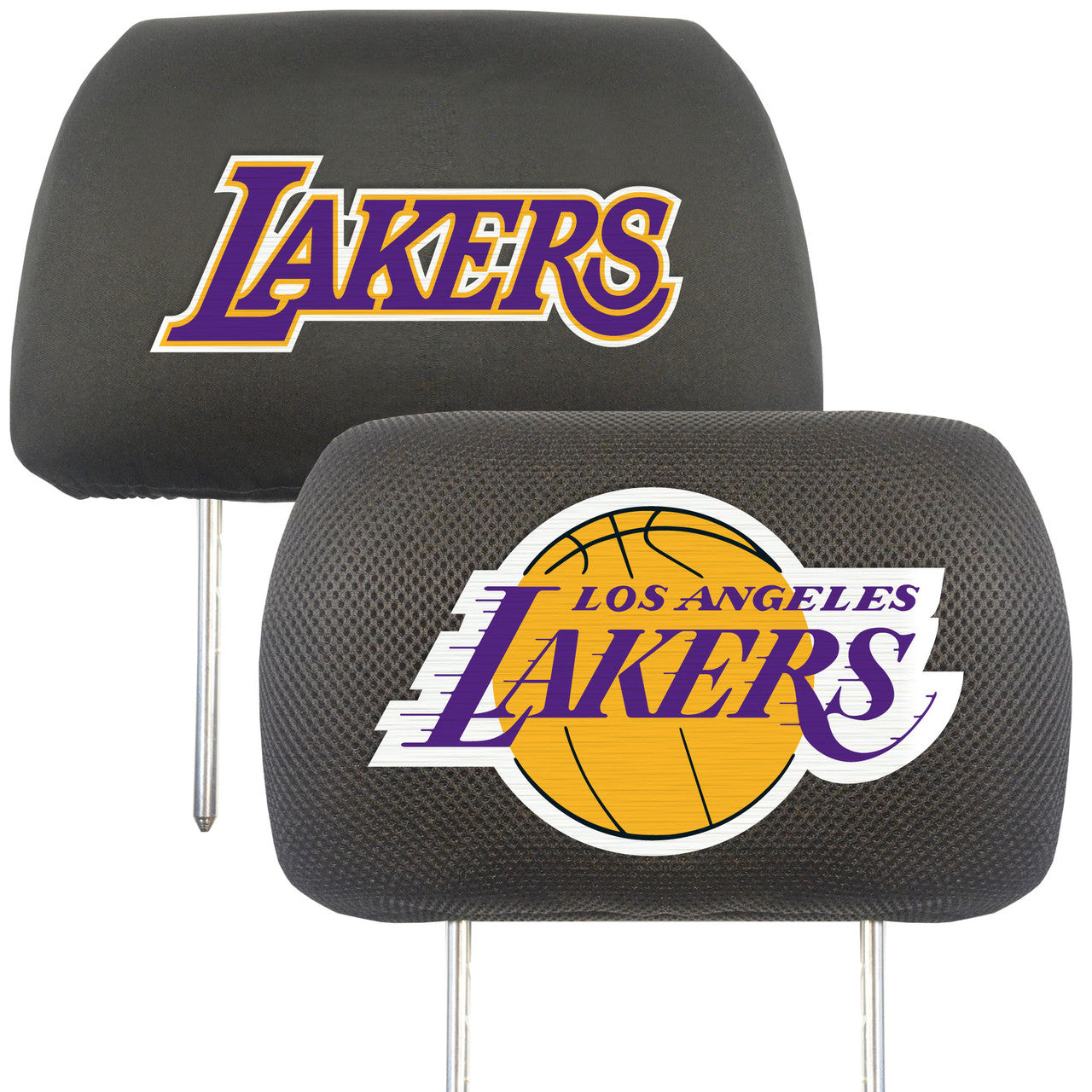 Los Angeles Lakers Headrest Covers FanMats - Sports Collectibles, Sports Memorabilia, Sports Fan Shop, Sports Gifts