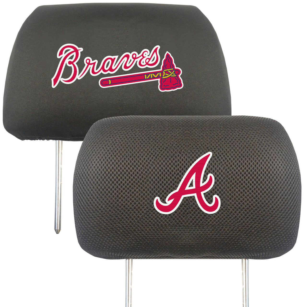 Atlanta Braves Headrest Covers FanMats - Sports Collectibles, Sports Memorabilia, Sports Fan Shop, Sports Gifts