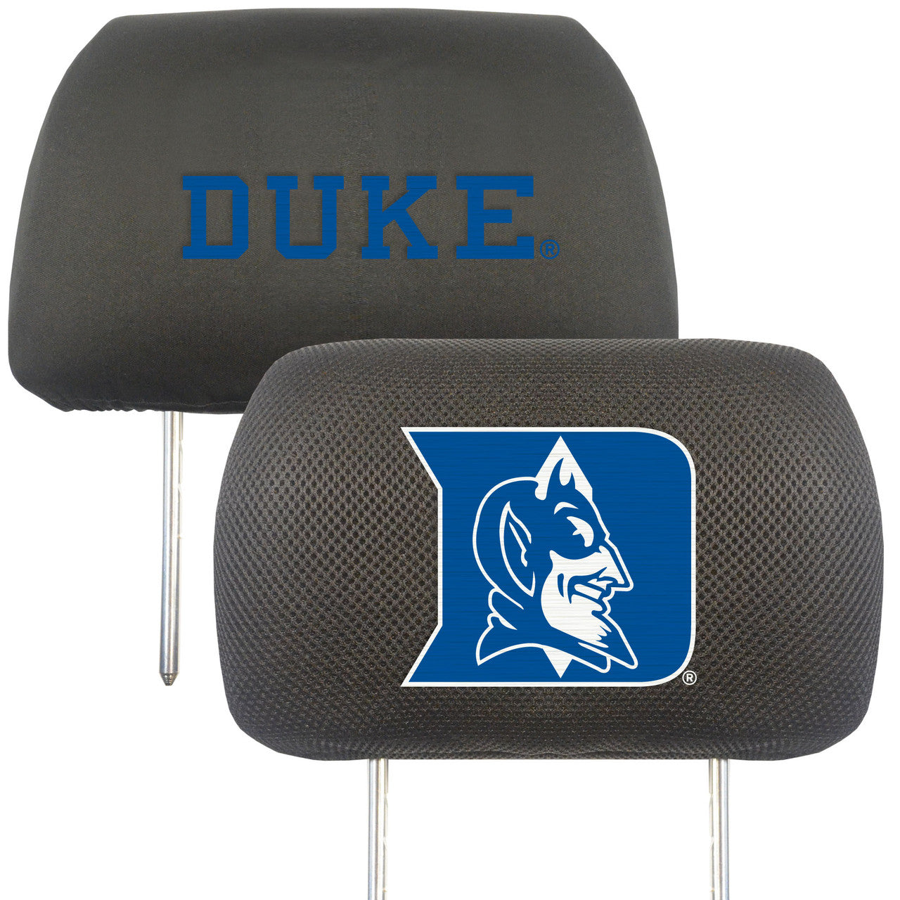 Duke Blue Devils Headrest Covers FanMats - Sports Collectibles, Sports Memorabilia, Sports Fan Shop, Sports Gifts