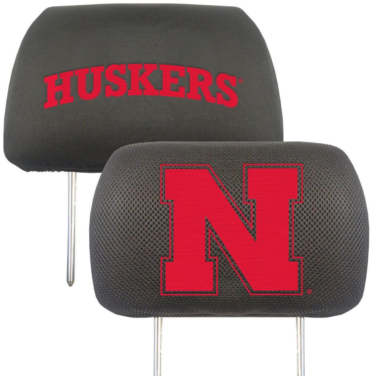 Nebraska Cornhuskers Headrest Covers FanMats - Sports Collectibles, Sports Memorabilia, Sports Fan Shop, Sports Gifts