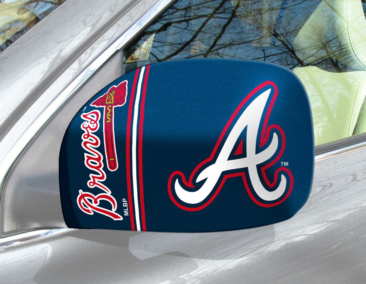 Atlanta Braves Mirror Cover Small CO - Sports Collectibles, Sports Memorabilia, Sports Fan Shop, Sports Gifts