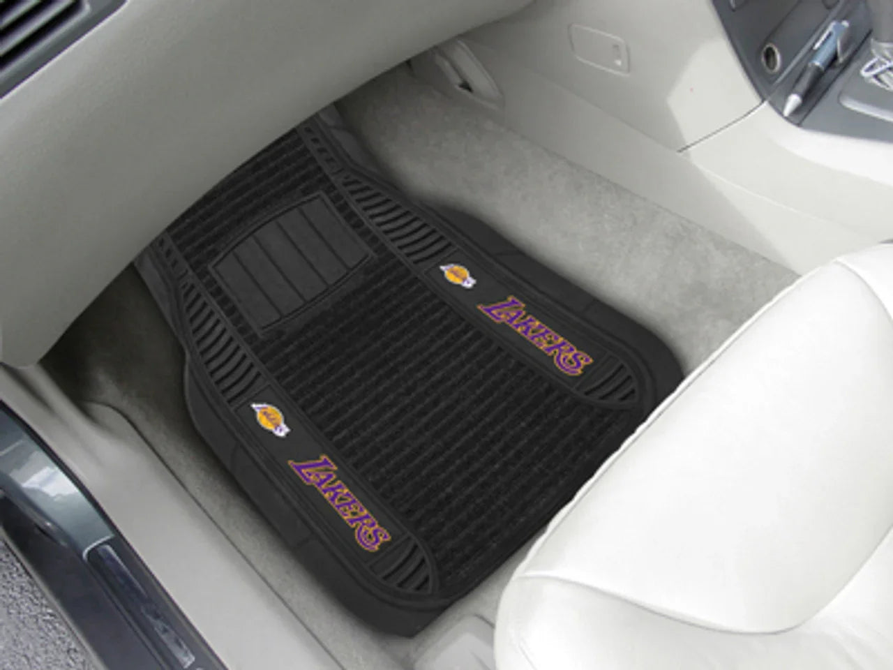 Los Angeles Lakers Car Mats - Deluxe Set (CDG) - 757 Sports Collectibles
