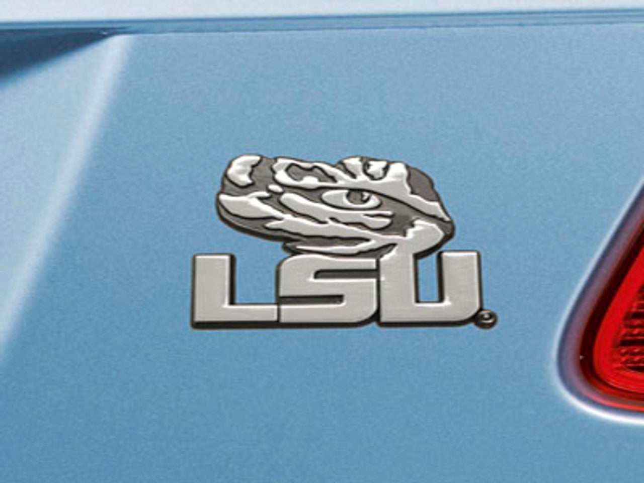 LSU Tigers Auto Emblem Premium Metal Chrome - Sports Collectibles, Sports Memorabilia, Sports Fan Shop, Sports Gifts