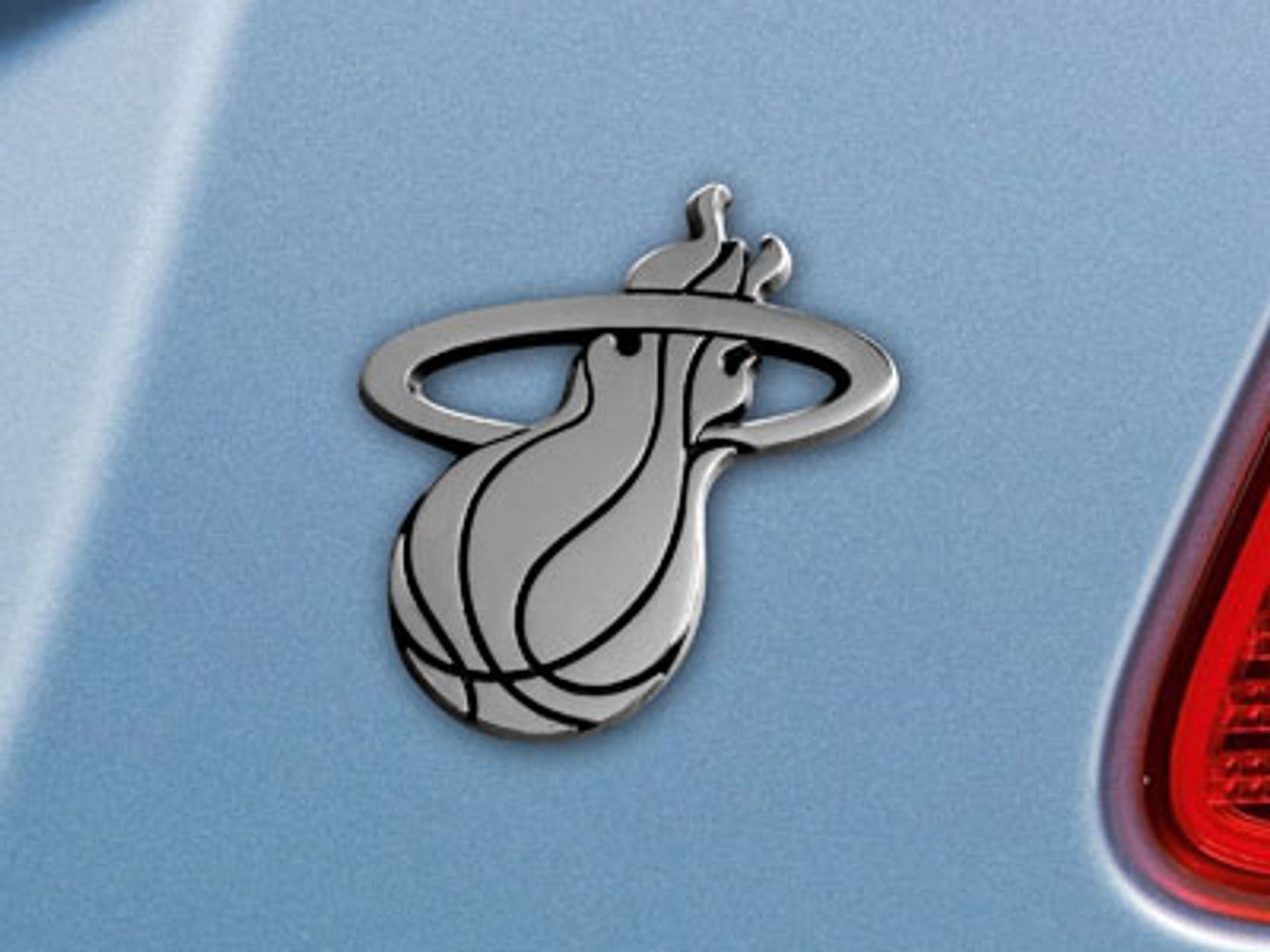 Miami Heat Auto Emblem Premium Metal Chrome - Sports Collectibles, Sports Memorabilia, Sports Fan Shop, Sports Gifts