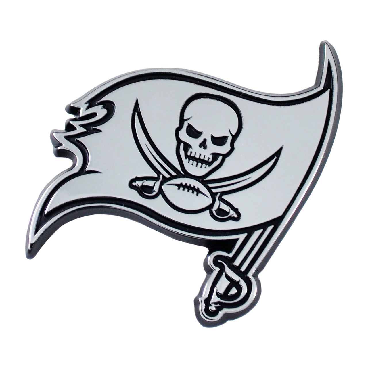 Tampa Bay Buccaneers Auto Emblem Premium Metal Chrome - Sports Collectibles, Sports Memorabilia, Sports Fan Shop, Sports Gifts