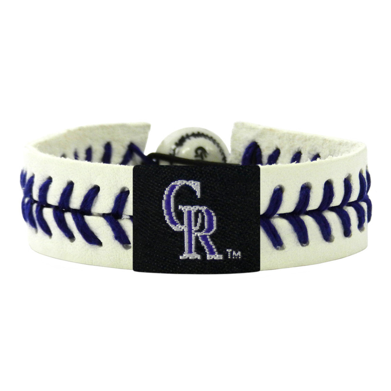 Colorado Rockies Bracelet Lavender Genuine Baseball CO - Sports Collectibles, Sports Memorabilia, Sports Fan Shop, Sports Gifts